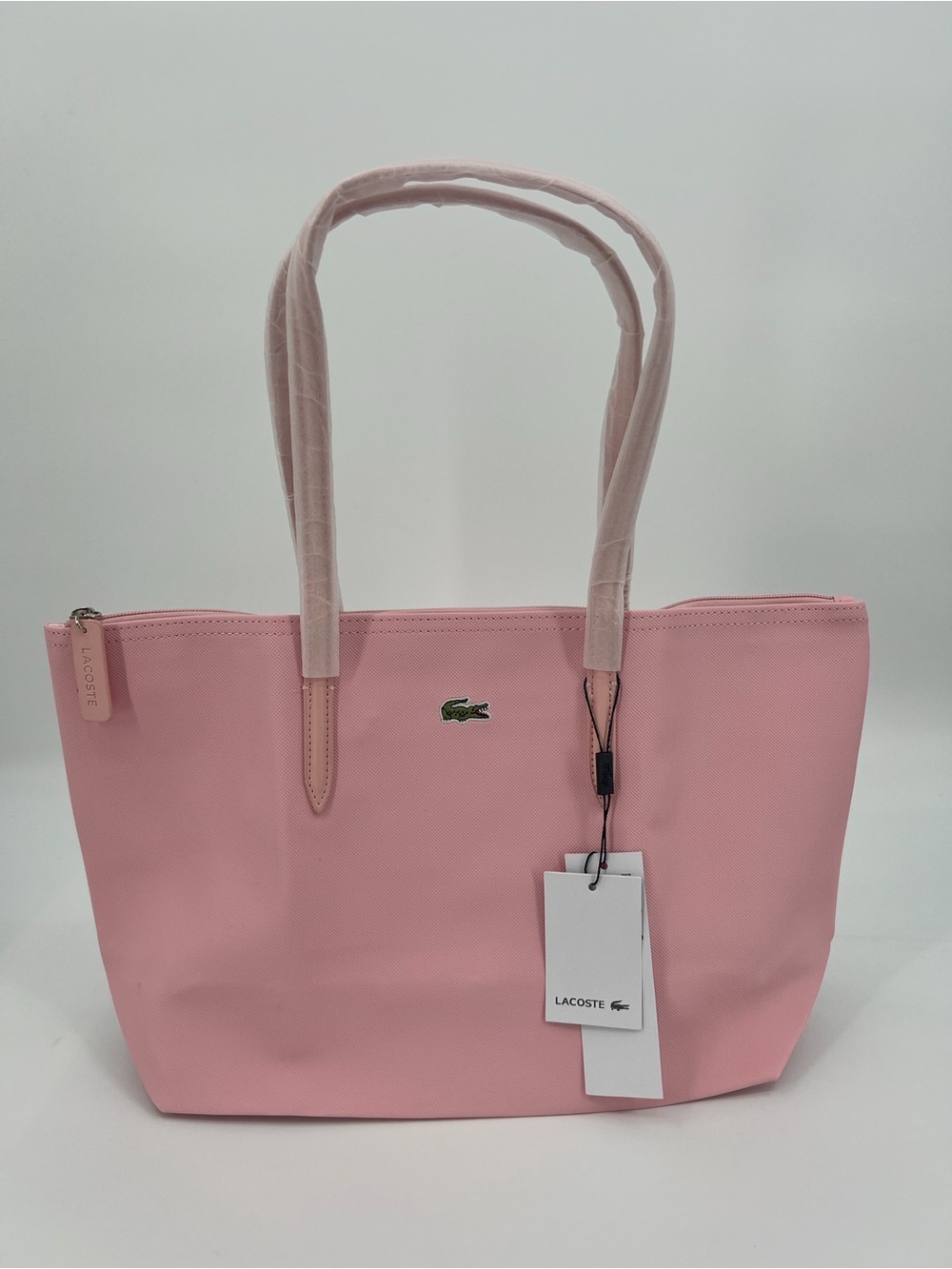 Lacoste Pink Tote Bag - Signature Croc